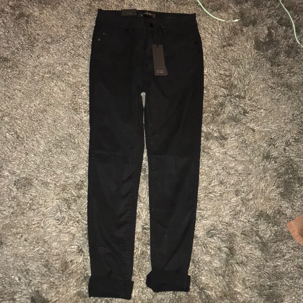 High waisted black jeans